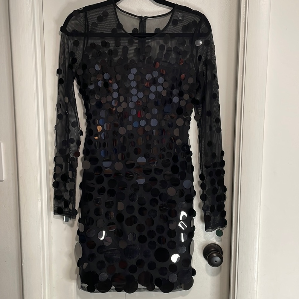 BCBGMaxAzria Sequined Alya Dress